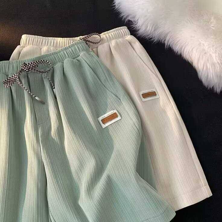 Clear warehouse picking shorts, men's summer tide brand ice silk pants pants loose, breathable casual pants sports horse pants