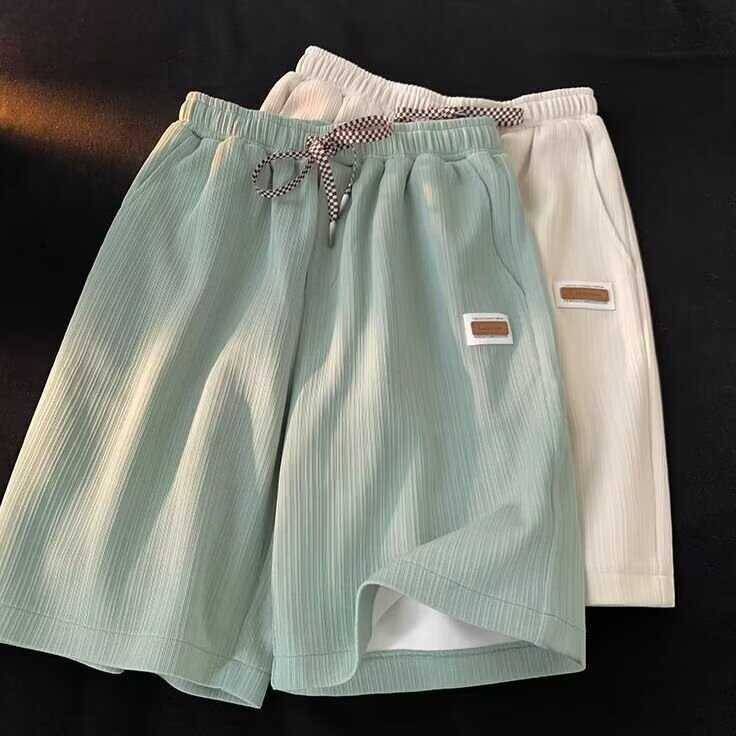 Clear warehouse picking shorts, men's summer tide brand ice silk pants pants loose, breathable casual pants sports horse pants