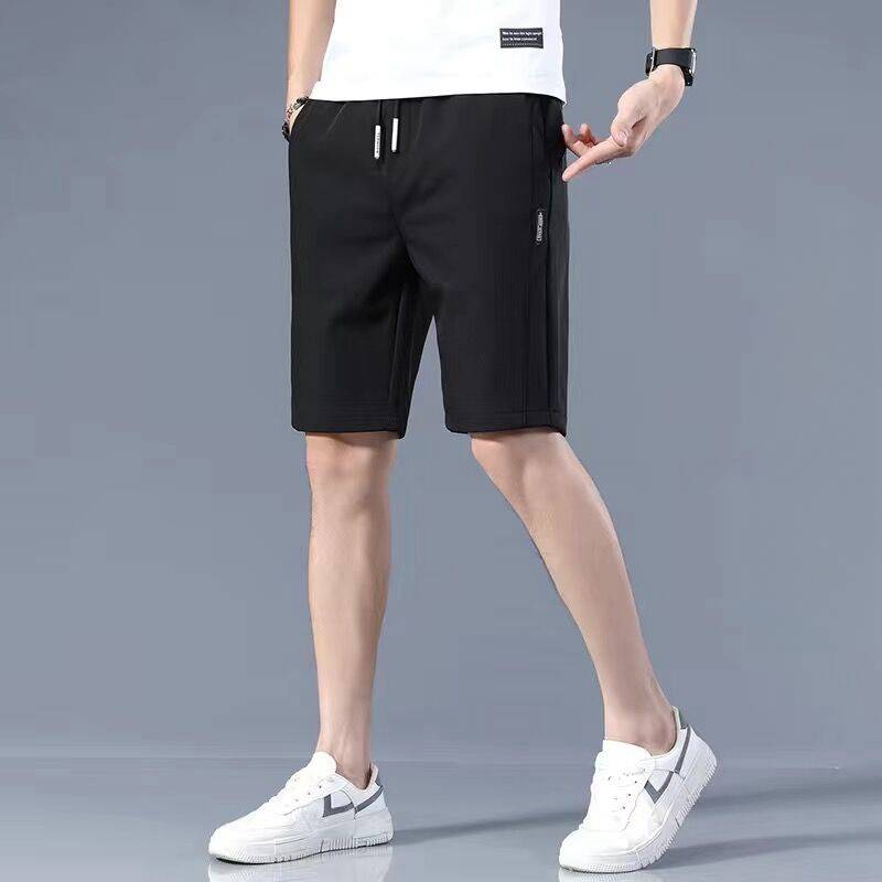 Casual shorts men ins in trendy summer thin workshop fast dry pants loose and breathable horse pants large yard size pants