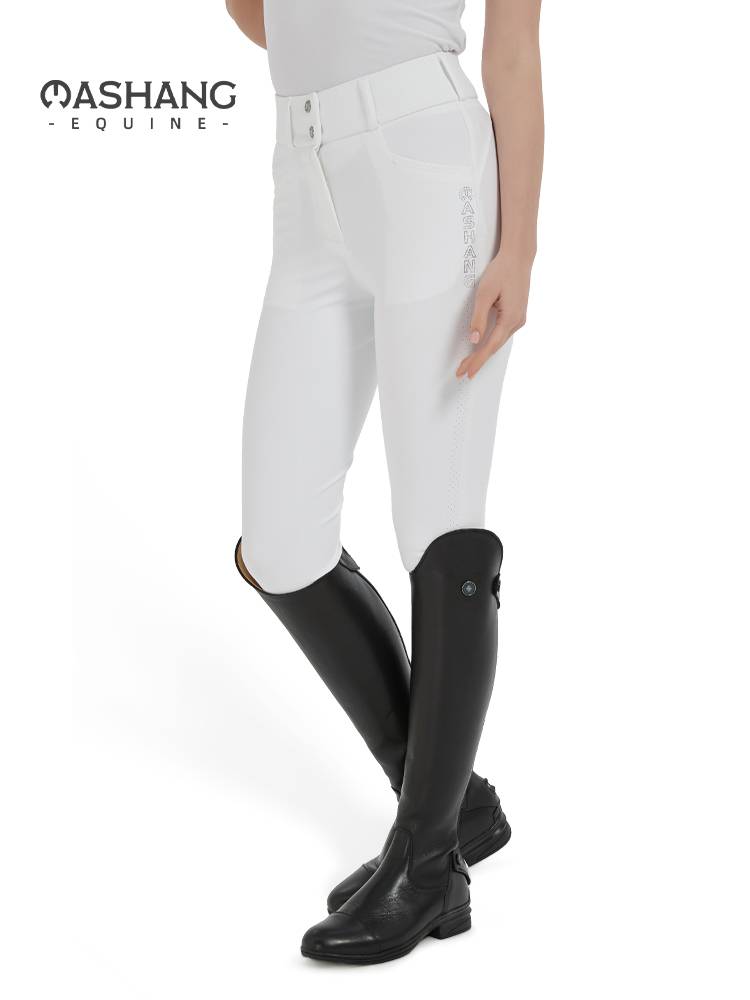 Mashang Equine women's riding pants half -glue high -waisted metal panty pants breathable equestrian pants kgw113
