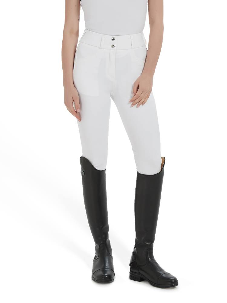 Mashang Equine women's riding pants half -glue high -waisted metal panty pants breathable equestrian pants kgw113