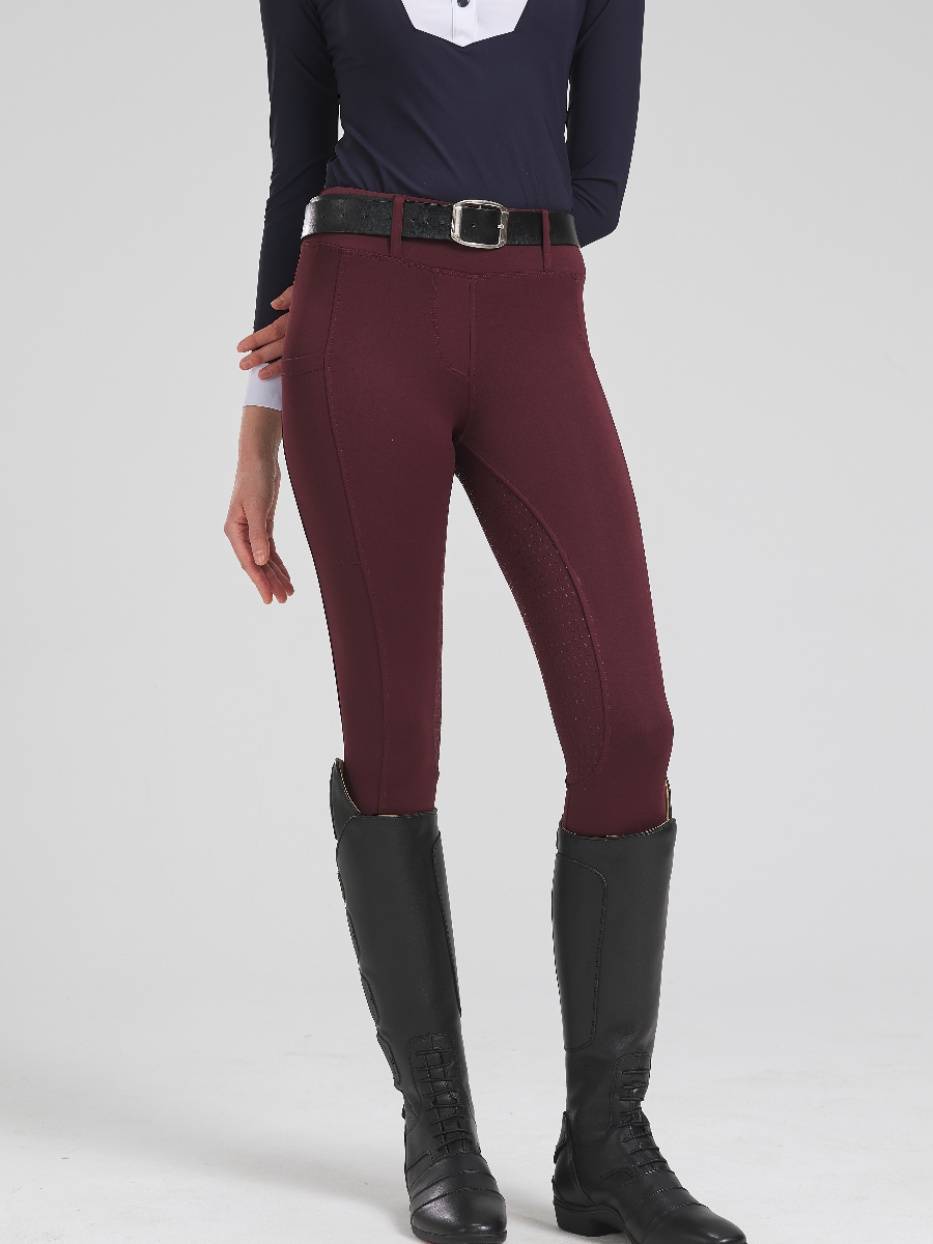Spring and Autumn High Bullet Slim Silicon Woman Equestrian Women's Riding Pants Equact Sports Clothing Elastic wear resistance