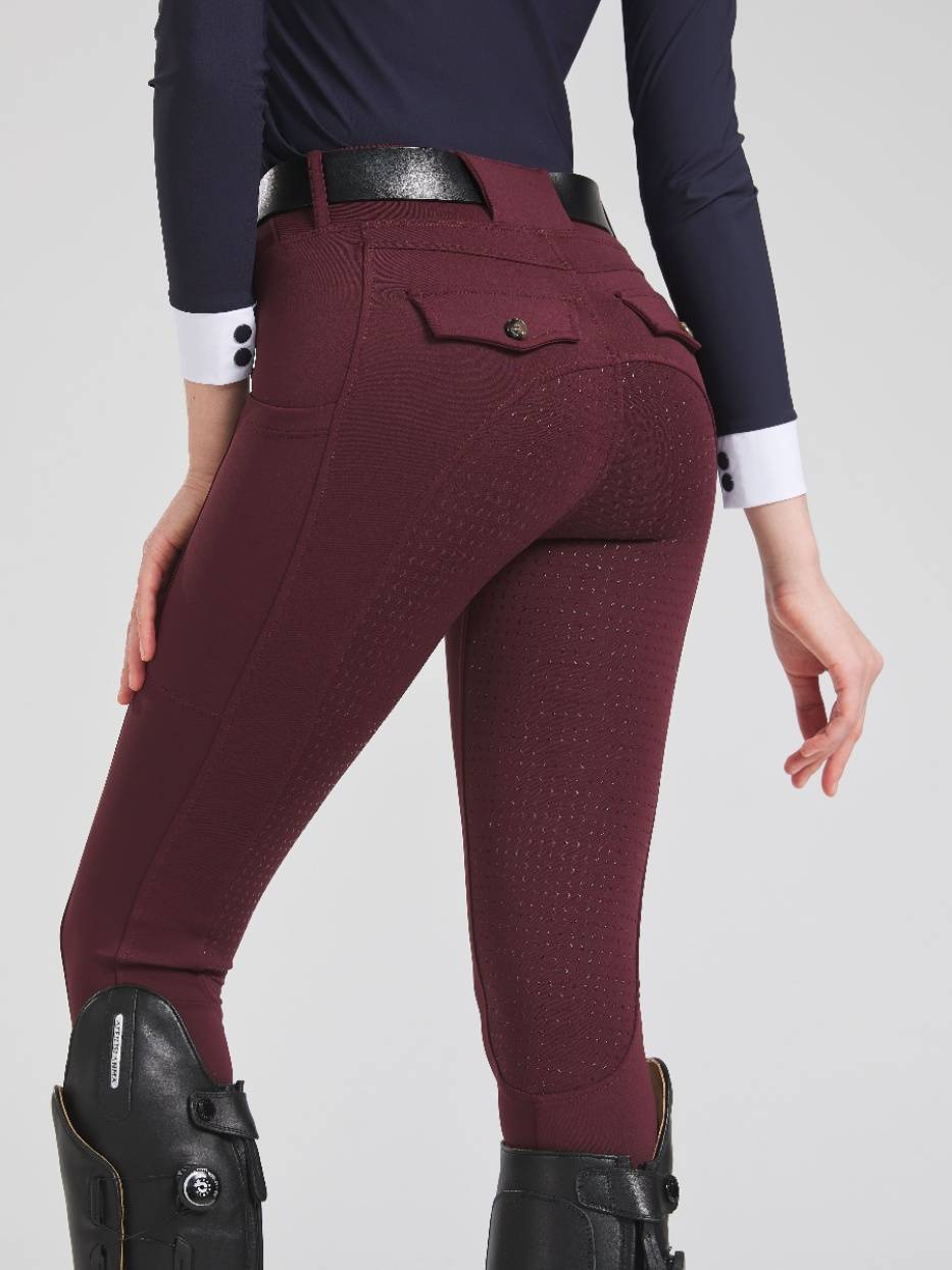 Spring and Autumn High Bullet Slim Silicon Woman Equestrian Women's Riding Pants Equact Sports Clothing Elastic wear resistance