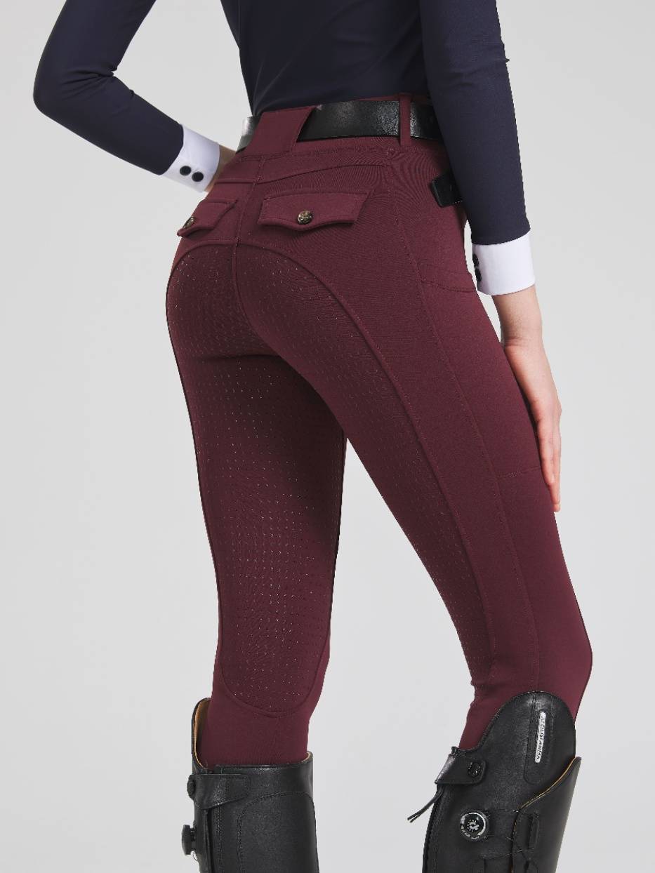 Spring and Autumn High Bullet Slim Silicon Woman Equestrian Women's Riding Pants Equact Sports Clothing Elastic wear resistance