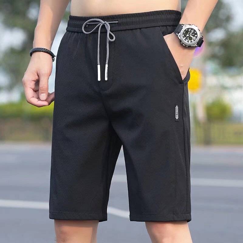 Ice silk shorts men's summer thin pajamas pants pants casual horse pants outside wearing pants and men's clothing new style