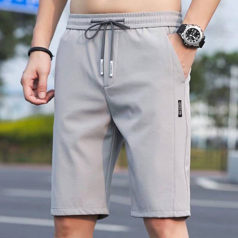 Ice silk shorts men's summer thin pajamas pants pants casual horse pants outside wearing pants and men's clothing new style