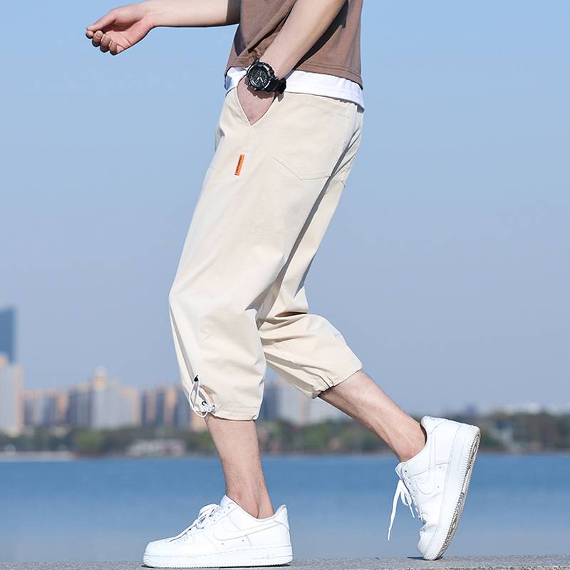 Anta union leisure seven -point shorts men's summer loose thin ice silk casual sports horse pants tide drawing