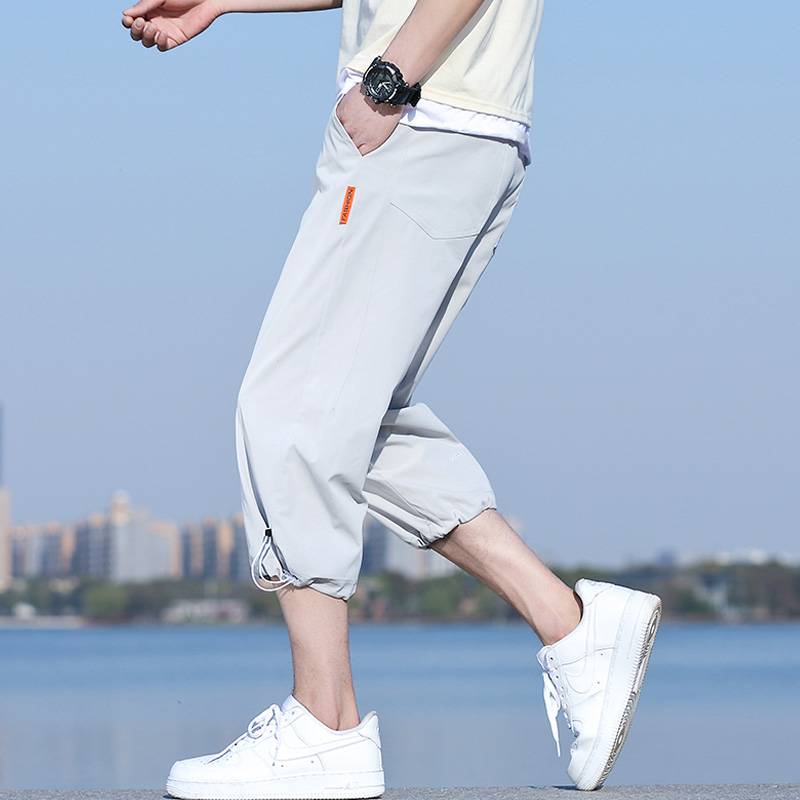Anta union leisure seven -point shorts men's summer loose thin ice silk casual sports horse pants tide drawing