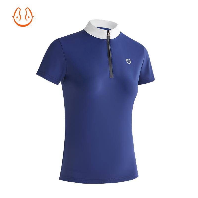 Yuema Huixia Equestrian T -shirt Short -sleeved Equestrian Equipment Clothing Flexible Modeling, Permanent, Woman Equestnically Women's Equestnically