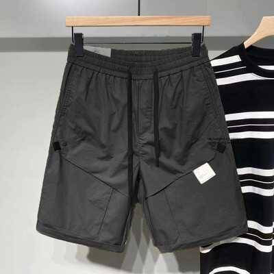 American -style high streets, handsome workers, quarter -point pants, men's work, loose large -size straight -tube wear -resistant dirty pants