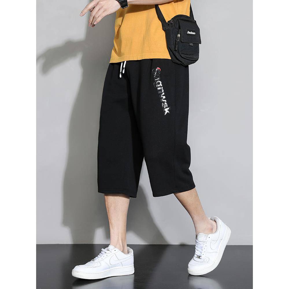 Sports seven-pants, summer shorts, fatty shorts, big sizes across the knee