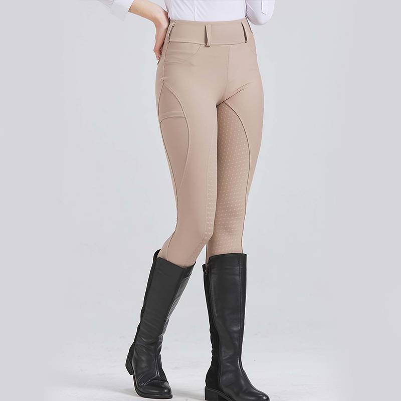 Spring and summer riding pants female all silicon glue horses horses horse pants riding, breathable high bomb high -waisted horse pants riding equipment