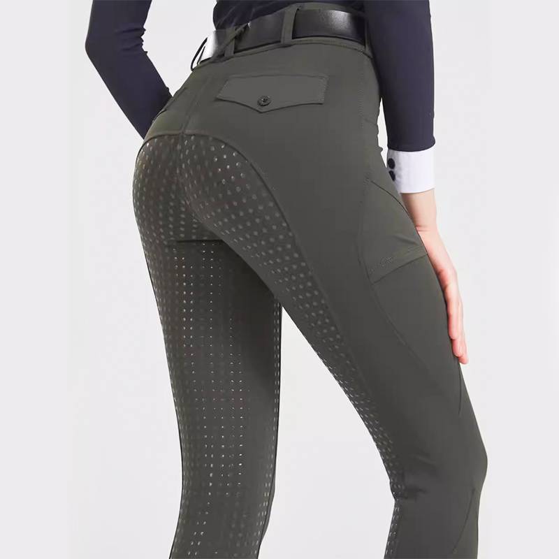 Spring and summer riding pants female all silicon glue horses horses horse pants riding, breathable high bomb high -waisted horse pants riding equipment