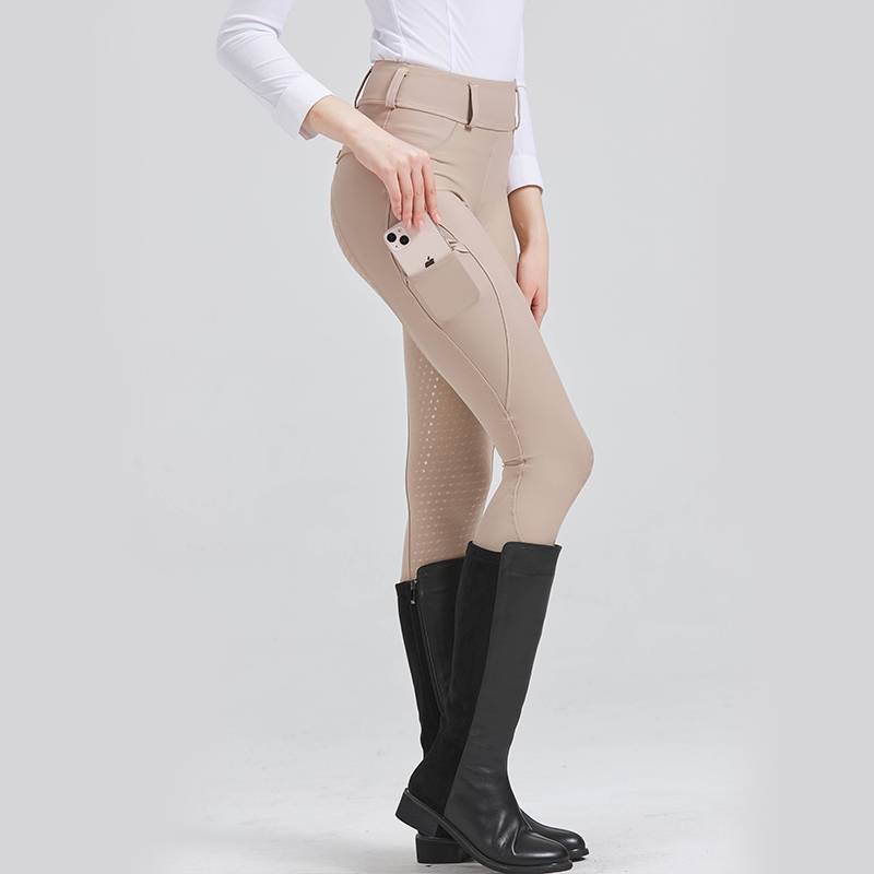 Spring and summer riding pants female all silicon glue horses horses horse pants riding, breathable high bomb high -waisted horse pants riding equipment