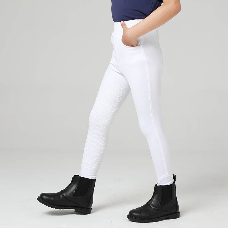 Children's summer thin equestrian horse pants silicon glue riding pants boys girl white horse pants riding training equestrian pants