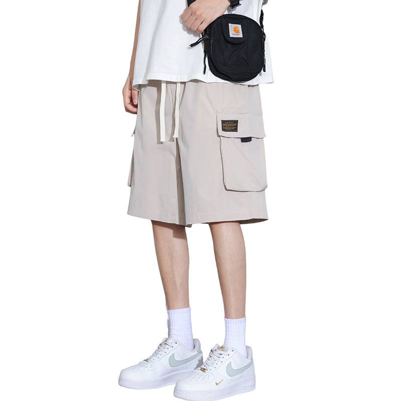 Short pants summer thin 2024 tide brand new sports horse pants outside wearing ice wire workers five -point casual pants