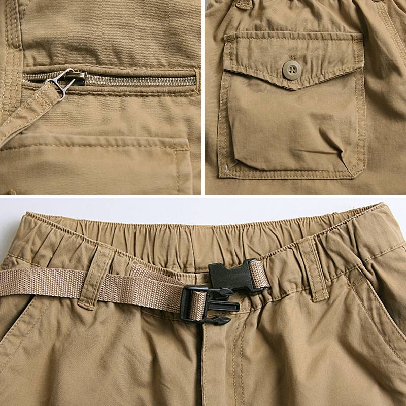 Kaile stone summer camouflage 7 -point shorts, cotton multiplayer workpiece