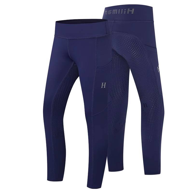 Children's adult riding pants female spring and summer elastic horses pants men and girls silicon jeue pants icon pants riding equipment