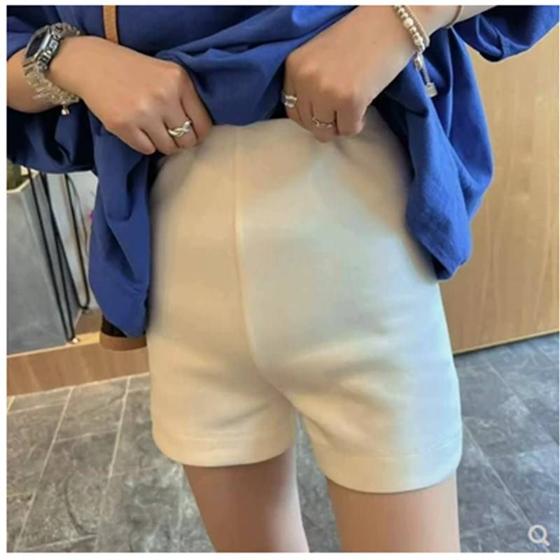 This year's popular large -size summer thin out -wearing leggings anti -glow ride shorts, female fat mm horses horses high pants