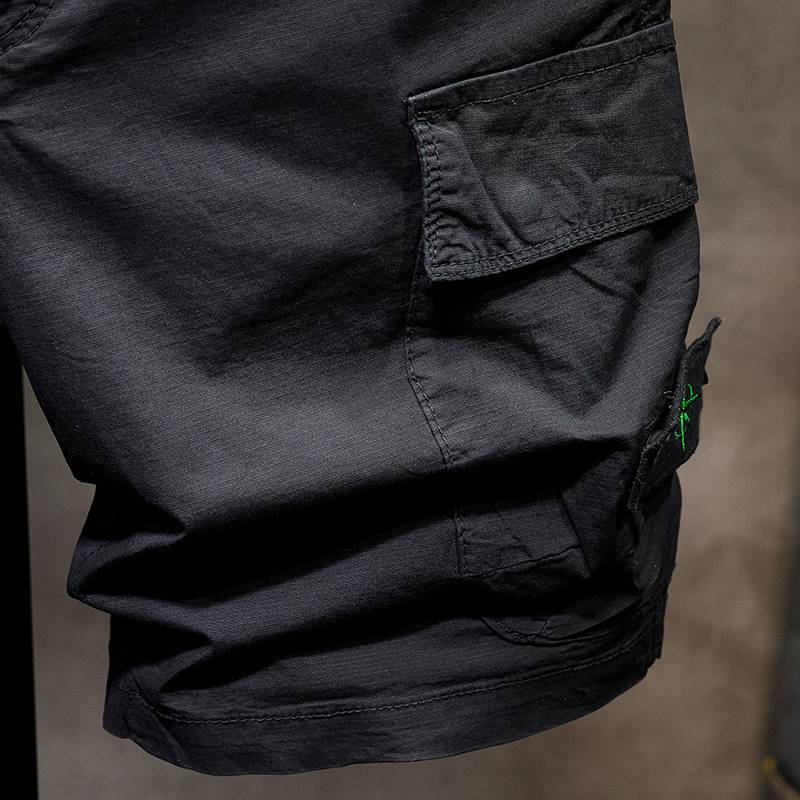 Summer thin workstarial short pants, men's loose casual tide brand pure cotton pants trend inspiration ins -pants pants