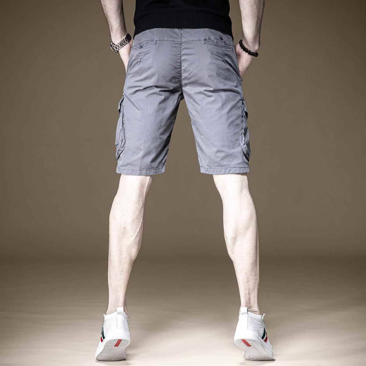 The new European and American outdoor workers shorts, men's summer thin pants, Korean casual horse pants multi -pocket pants