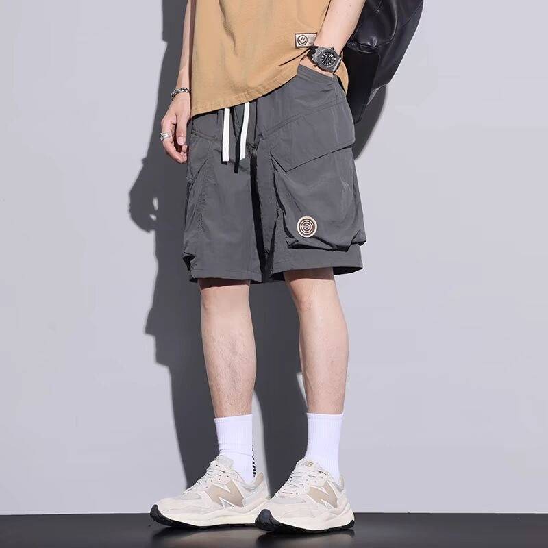 Summer Speed ​​Gryor Installed Short -pants Men's Loose Straight Straight Casual Top Sports Sports Sports Thin Pan Pants Tide Pants