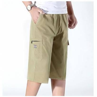 Summer men's pure cotton leisure pants pants workers multi -pocket shorts, six -point loose camouflage camouflage pants horse pants tide