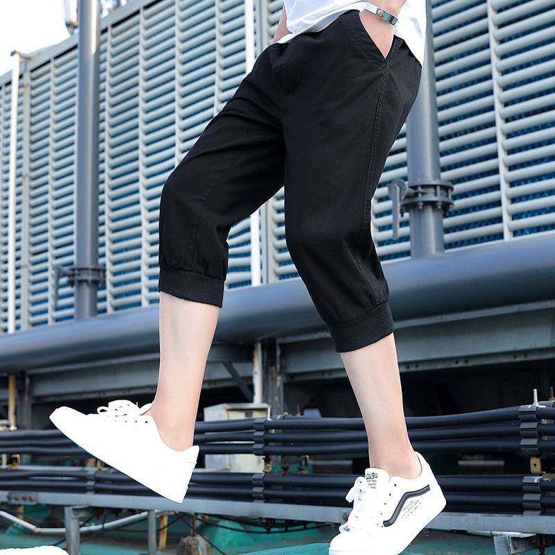 Summer thin cropped jeans men's workers loose sports shorts large size casual fat guy horse pants camouflage camouflage camouflage