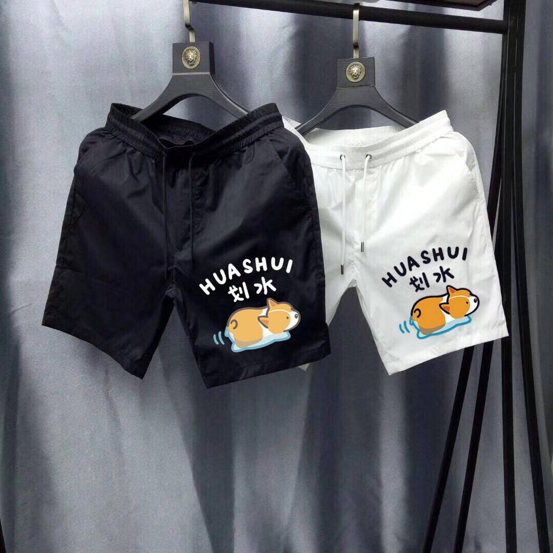 Short pants men's summer fast -drying three -point casual trend wears loose pants sand beach pants and pants sports pants