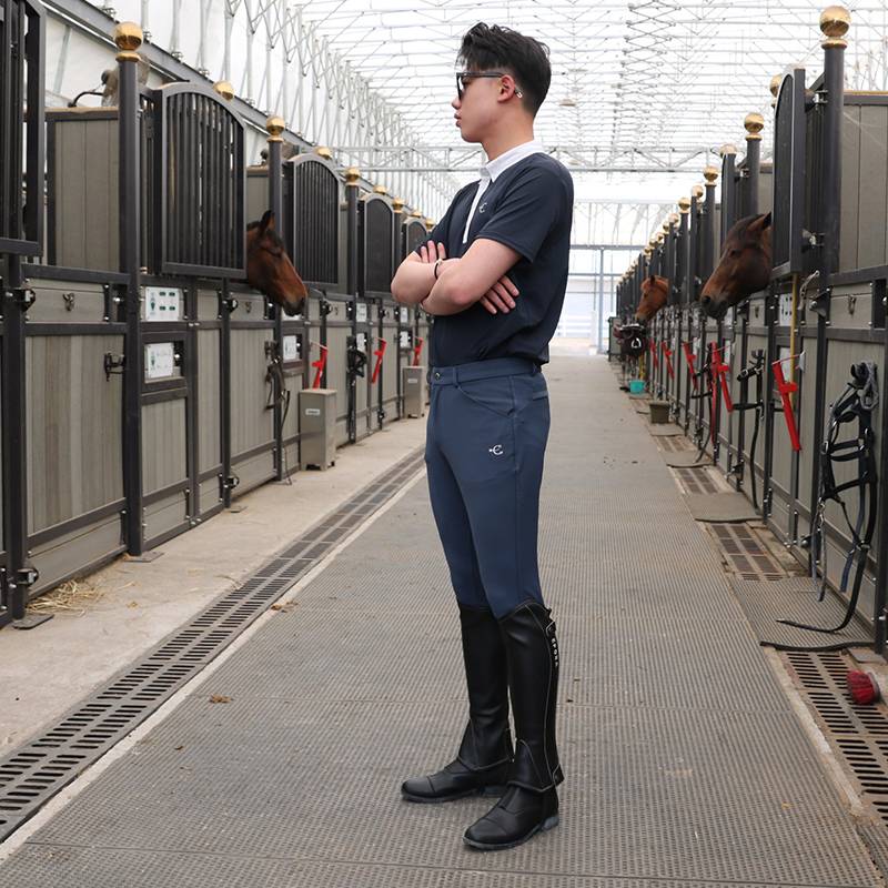 EPONA adult half -glue horse pants side pocket men's and women's same horse pants, rider clothing equestrian sports can be worn in four seasons