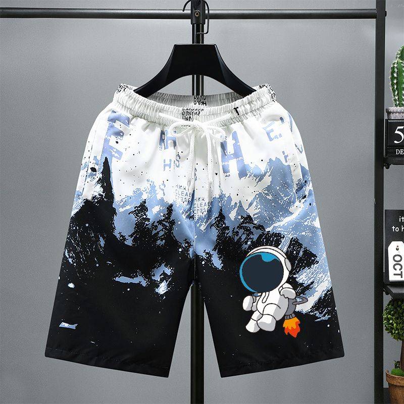 Short pants men's summer middle and young leisure versatile 5 -point pants sports American casual 5 -point men's shorts junior high pants pants
