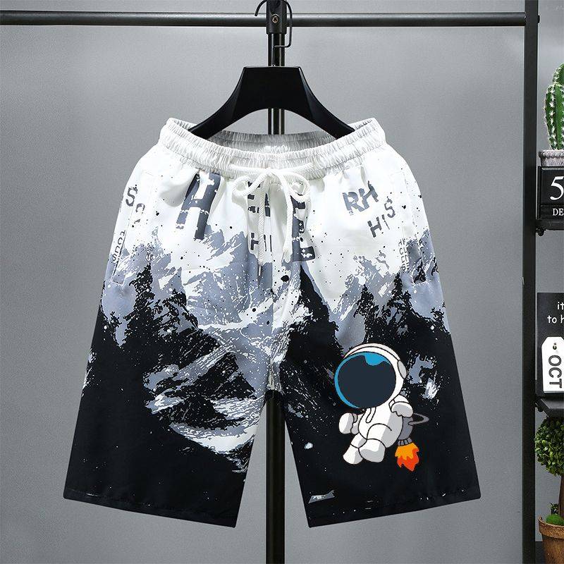 Short pants men's summer middle and young leisure versatile 5 -point pants sports American casual 5 -point men's shorts junior high pants pants