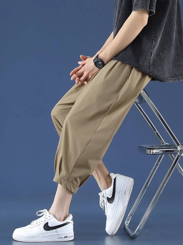 Men's Summer Summer Loose Speed Speed Speed -drying Pants Bingshi Sports Horse Pants Casual shorts Men's feet are thin