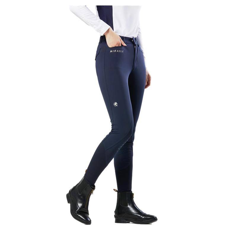 Four Seasons Horse Pants Men's Ladies Women's Spring, Summer, Autumn and Winter Silicon Silicon Pants High -waisted White Tibetan Blue Horse Pants