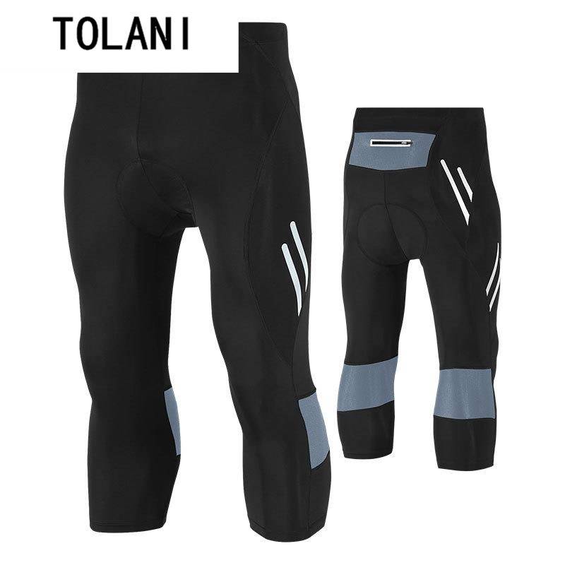 Amazon explosion men's fast -drying cycling cropped cropped pants elastic bicycle bicycle suits sweat -absorbing ride clothes