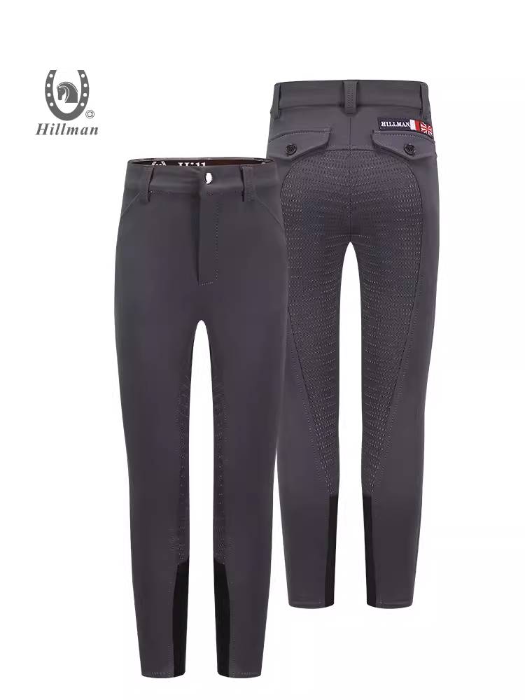 Spring and summer adult children's equestrian riding horse pants all silicon glue non -slip male and female pants pants ride pants