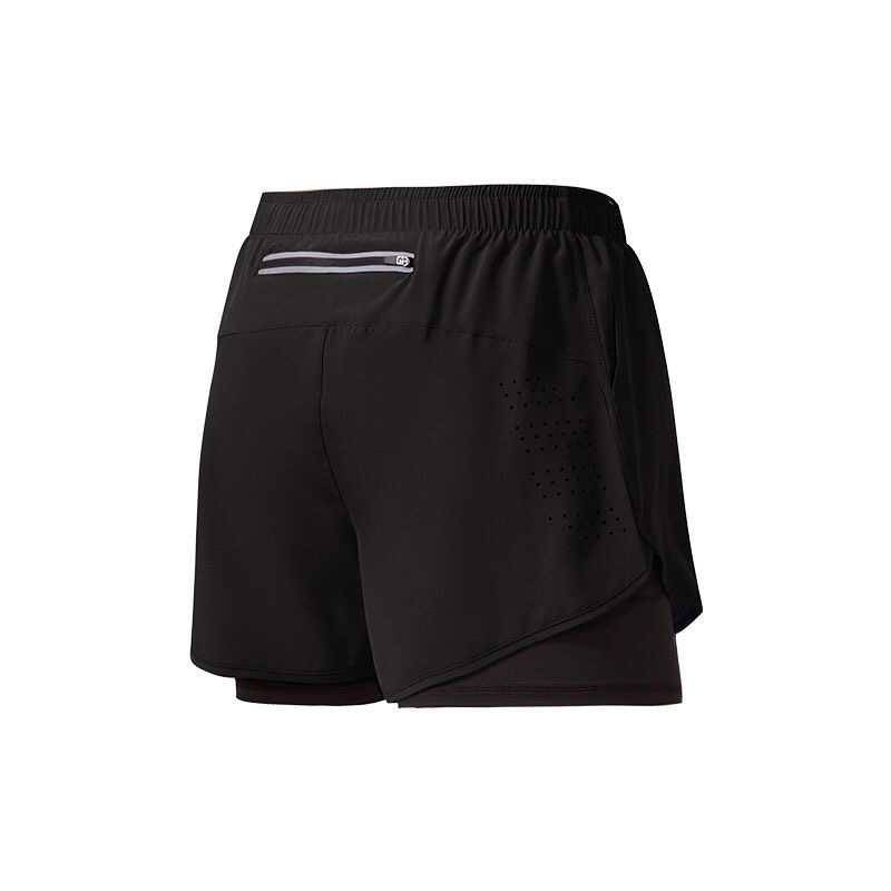 Fake two -piece sports shorts men's riding run marathon pants inner lining pocket pocket loose waist wear resistance mid pants