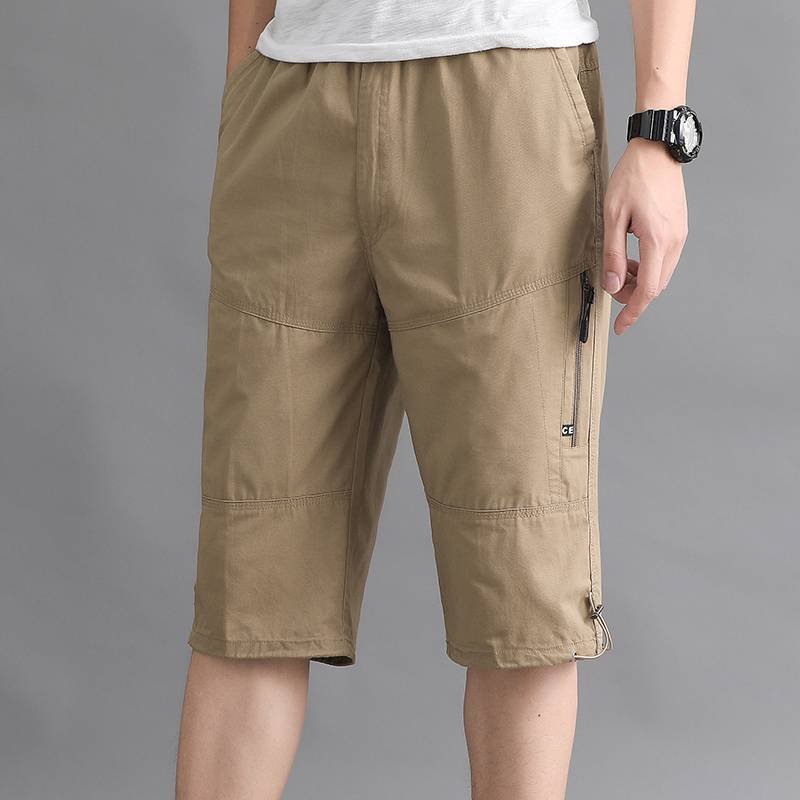 Summer Men's Menyan Pants Dad Packing Multiply -Pocket Middle and Elderly Hangsatong 8816 Pants and Pants Pine Cotton