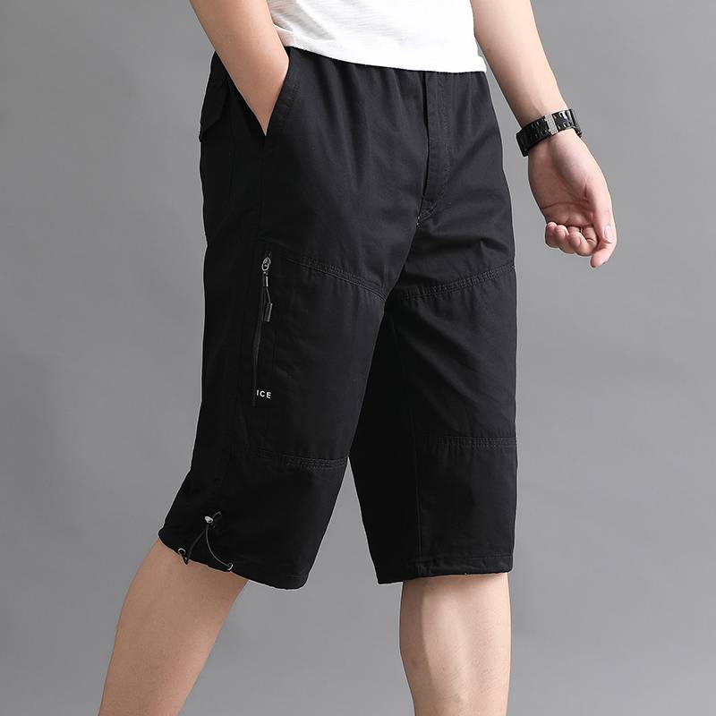 Summer Men's Menyan Pants Dad Packing Multiply -Pocket Middle and Elderly Hangsatong 8816 Pants and Pants Pine Cotton