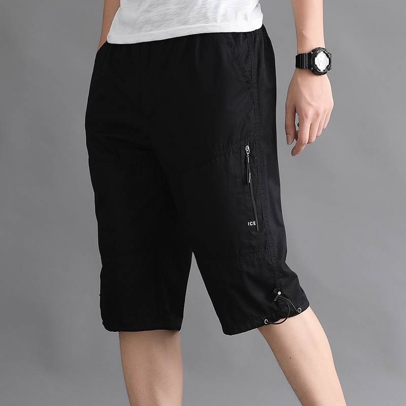 Summer Men's Menyan Pants Dad Packing Multiply -Pocket Middle and Elderly Hangsatong 8816 Pants and Pants Pine Cotton