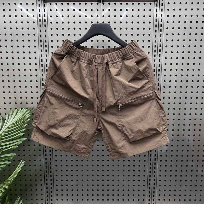 Clear warehouse leak ~ Men's summer American retro tide brand loose large size 4 -point horse pants leisure sports five -point pants
