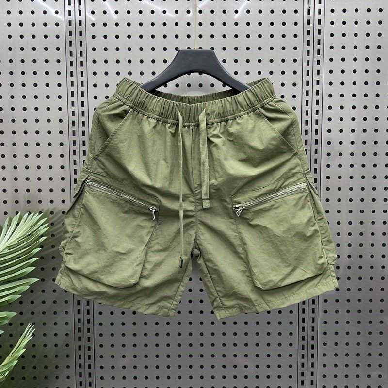 Clear warehouse leak ~ Men's summer American retro tide brand loose large size 4 -point horse pants leisure sports five -point pants