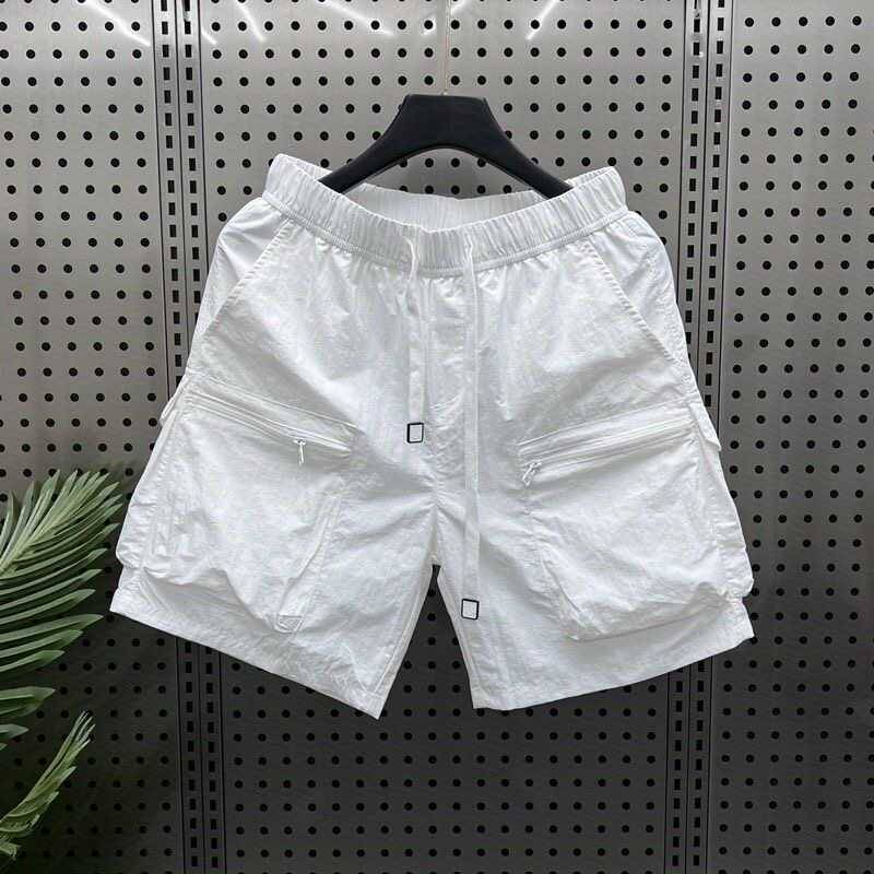 Clear warehouse leak ~ Men's summer American retro tide brand loose large size 4 -point horse pants leisure sports five -point pants