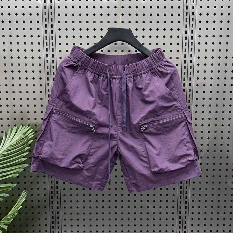 Clear warehouse leak ~ Men's summer American retro tide brand loose large size 4 -point horse pants leisure sports five -point pants