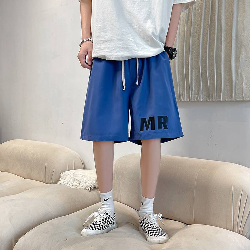 DK39253-P15 Hong Kong wind casual shorts men's large size sports penta pants men's pants men's pants