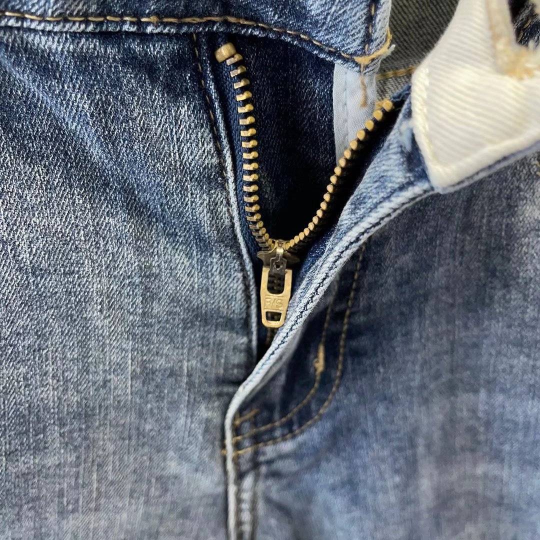 Denim shorts in summer thin pants pants trend horses horsepower tide brand casual elastic pants installation