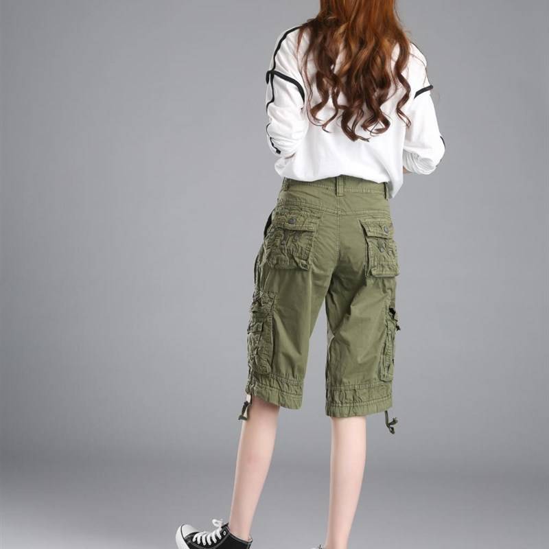 Quick-haired men and women, easy-to-eat-pants, summer-smart bags of large-size workers' pants, colored leisure pants