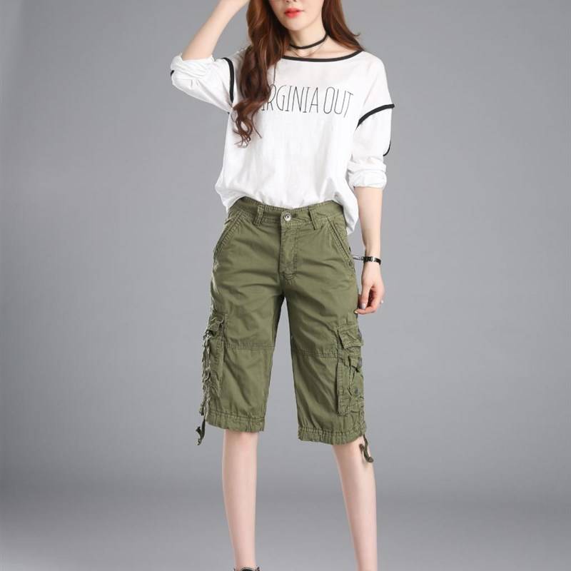 Quick-haired men and women, easy-to-eat-pants, summer-smart bags of large-size workers' pants, colored leisure pants