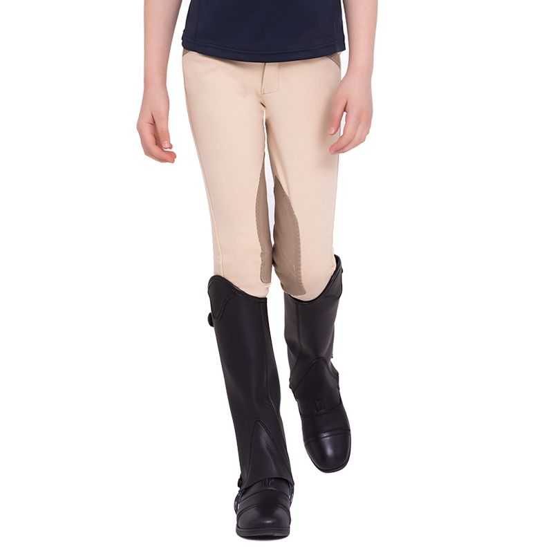 Avassion Children's Half Passeed Horse Pants Knit Pants Soft Children C Children's Riding Pants White 810301 Soft 7