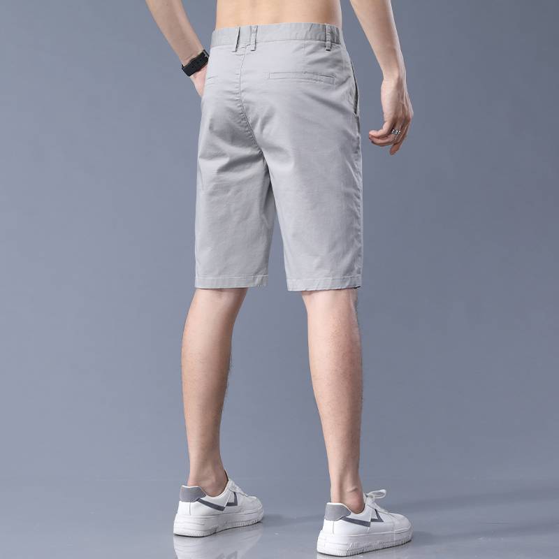 5 Five -point short pants men's summer ultra -thin Korean version of trendy elastic trousers casual pants mid -pants autumn cotton horse pants